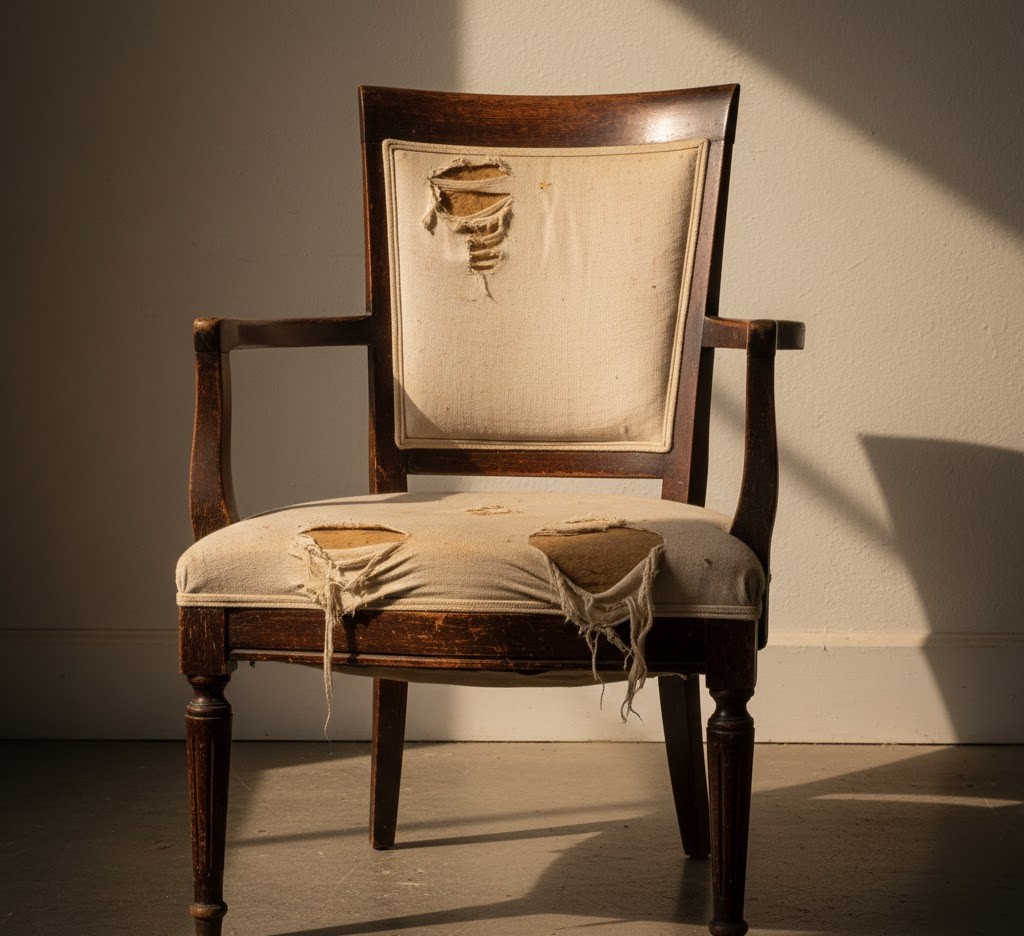 Gerestaureerde stoel