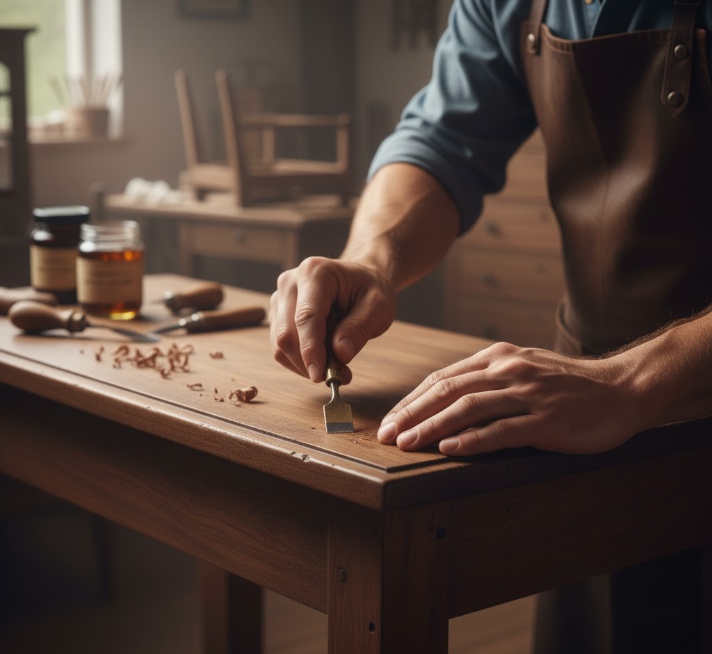 Houten meubelrestauratie dienst
